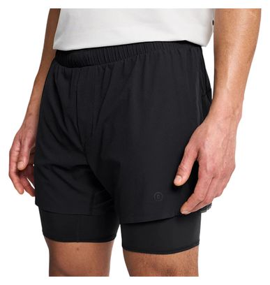 Bóxer 2 en 1 Ciele DLYShort 5" Long Brief 2 Negro para hombre