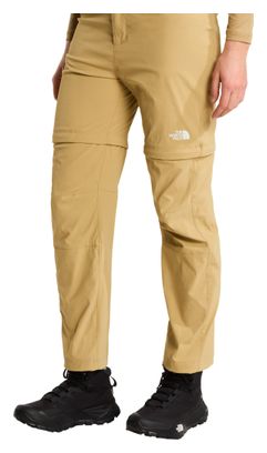 Pantaloni convertibili The North Face Exploration Straight Beige da donna - Regular