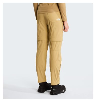 Pantaloni convertibili The North Face Exploration Straight Beige da donna - Regular