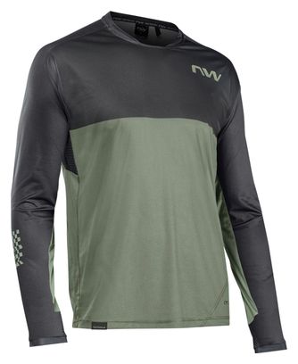 Northwave Edge Long Sleeve Jersey Groen/Zwart