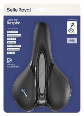 Selle Royal Selle vélo Respiro Moderate noir