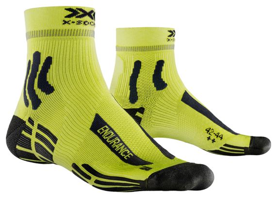 X-SOCKS Endurance 4.0 Calcetines para hombre Amarillo fluorescente/Negro