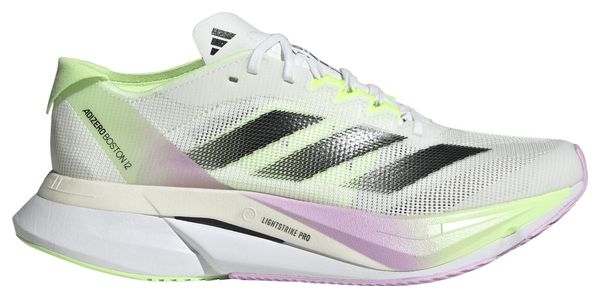 Zapatillas Running Mujer adidas Performance adizero Boston 12 Blanco VerdeRosa