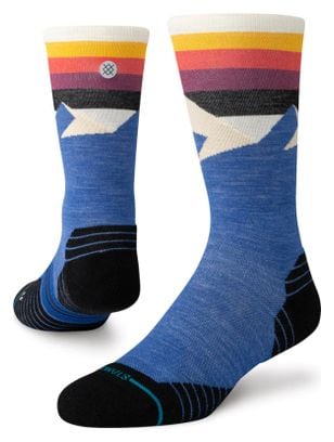 Stance Performance Divided Lines Crew Socks Blauw