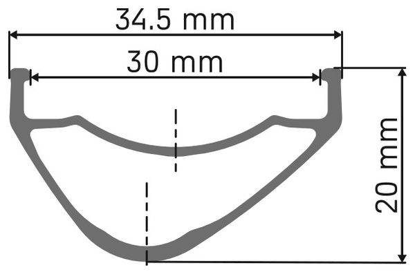 DT Swiss XR 421 Disc 29'' Felge, schwarz
