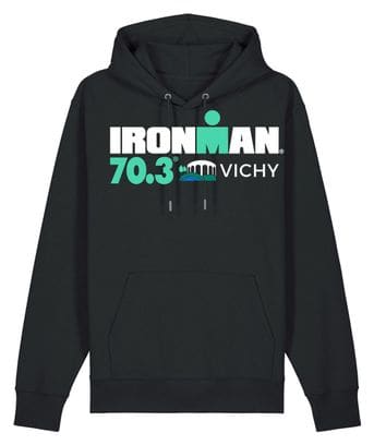 Felpa con cappuccio Ironman 70.3 Vichy Nero