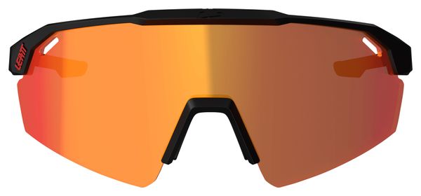 Máscara Leatt SpeedViz Lite Cryztal Lente Negra/Roja