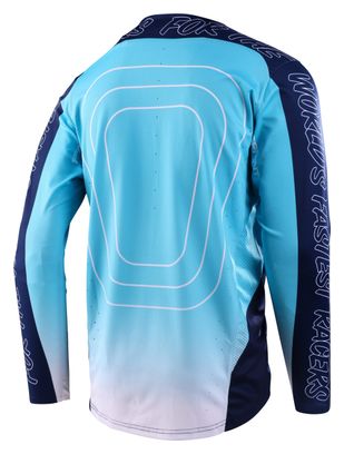 Troy Lee Designs Sprint Richter Blue Long Sleeve Jersey