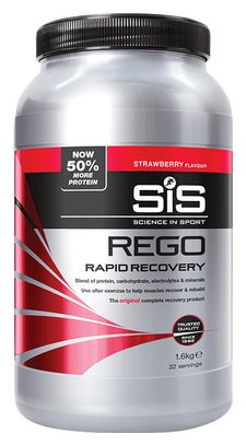 SIS Rego Recuperación Rápida Proteína en Polvo Bebida de Recuperación Fresa 1,6kg