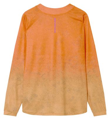 Camiseta de manga larga Endura Singletrack Print Orange para hombre