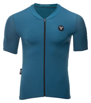Maillot Manches Courtes LeBram Allos Bleu Pelforth Coupe Aero