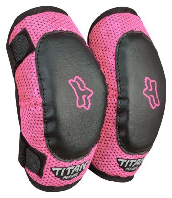 Fox Peewee Titan Junior Ellbogenschützer Schwarz/Pink