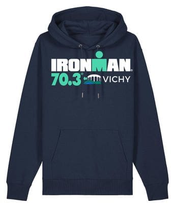 Felpa con cappuccio Ironman 70.3 Navy Vichy