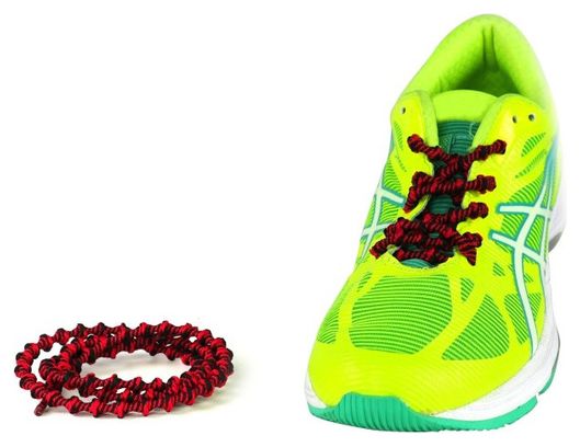 Xtenex Original Cordones de running 75 cm Negro/Rojo