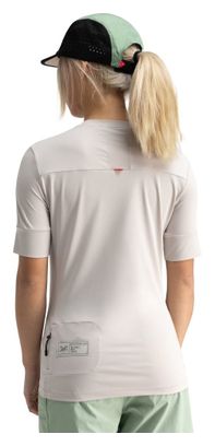 T-shirt cyclisme gravel femme Isla Sur Gris Argenté