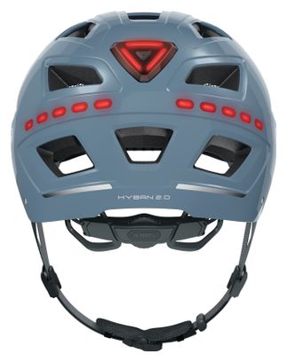 Casque Abus Hyban 2.0 LED signal glacier