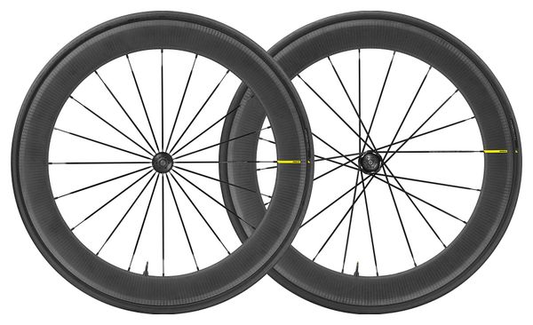 Pair of Mavic Ellipse Pro Carbon 65 UST Wheels | Yksion Pro UST 2019