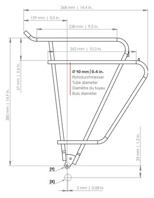 Tubus Liviano Rear Carrier Titanium