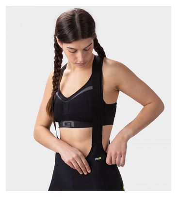 Culotte corto para mujer Alé Sella Plus Negro/Blanco