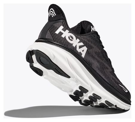 Chaussures de Running Femme Hoka Clifton 9 Noir Blanc