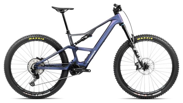 Orbea Rise LT M20 Electric Full Suspension MTB Shimano SLX 12S 630 Wh 29'' Tanzanite Blue Carbon View 2025