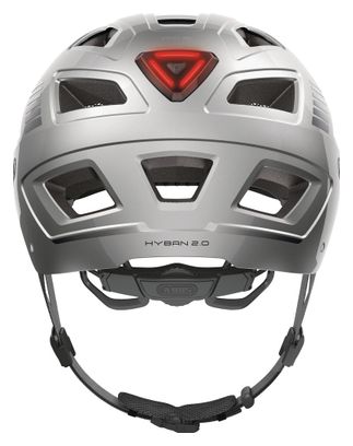 Casque Abus Hyban 2.0 LED signal silver