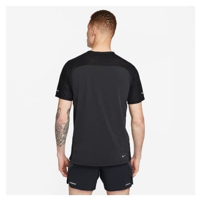 Maillot manches courtes Nike Trail Solar Chase Noir Homme