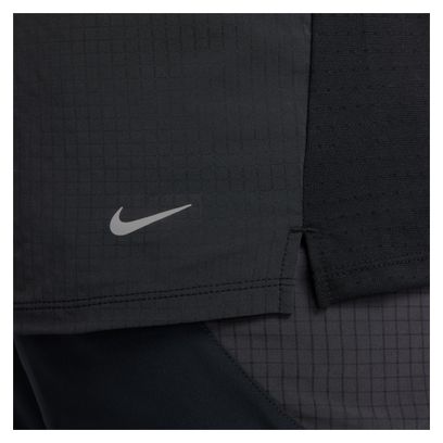 Maillot manches courtes Nike Trail Solar Chase Noir Homme