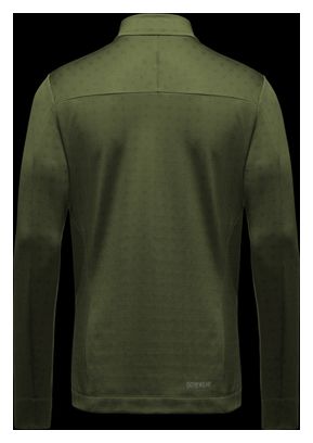 Gore Wear Thermal 1/4 Zip Khaki Long Sleeve Jersey