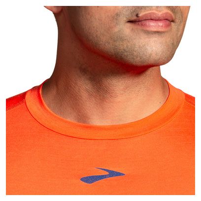 Maillot longues Brooks High Point Long Sleeve Orange Homme
