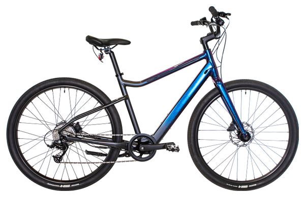 Gereviseerd product - Elektrische stadsfiets Cannondale Treadwell Neo 2 EQ MicroSHIFT 8V 250Wh 650b Violet / Zwart 2023