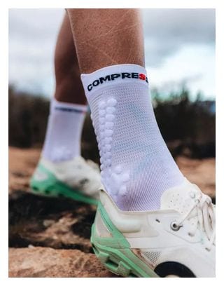 Compressport Pro Racing Socks v4.0 Trail Wit/Zwart