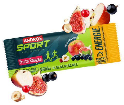 Andros Sport Red Fruits Energy Bar 40g