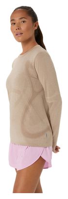 Asics Road Seamless Beige Women's Running T-Shirt