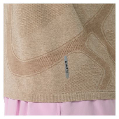 Asics Road Seamless Beige Women's Running T-Shirt