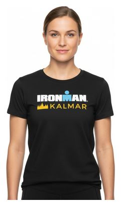 Zwart Kalmar Ironman T-shirt met korte mouwen voor dames