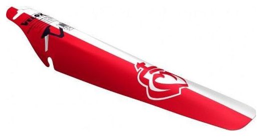 Garde-boue arrière vélo - clipsable - rouge/blanc