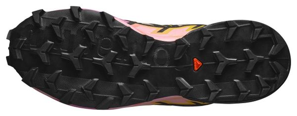 Chaussures Trail Salomon Speedcross 6 Gris/Rose/Jaune Femme