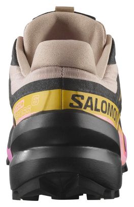 Chaussures Trail Salomon Speedcross 6 Gris/Rose/Jaune Femme