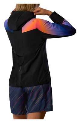 Giacca a vento Mizuno Active Alpha nero/multicolore da donna