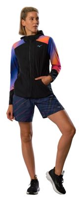 Giacca a vento Mizuno Active Alpha nero/multicolore da donna