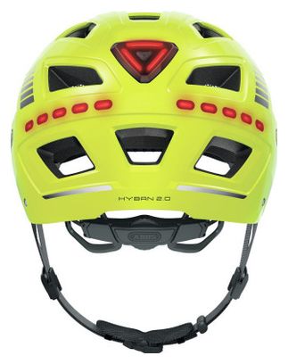 Abus Hyban 2.0 LED Signal Helmet Yellow