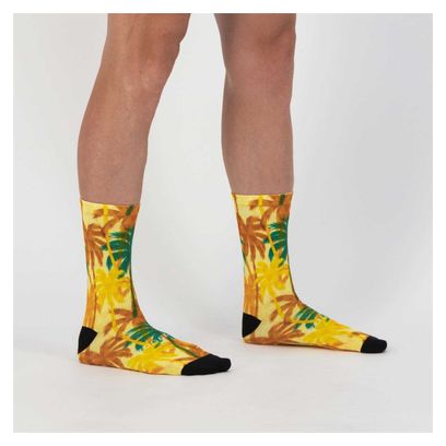 Chaussettes Velo Rogelli Hawaii - Homme - Jaune