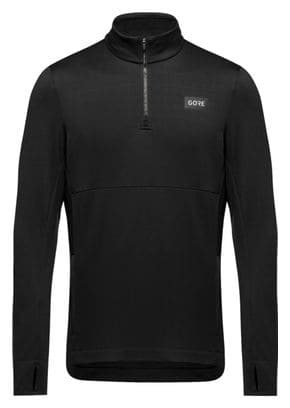Gore Wear Thermal 1/4 Zip Long Sleeve Jersey Black