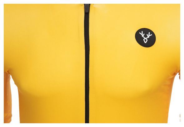 Maillot Manches Courtes LeBram Loze Jaune Coupe Aero