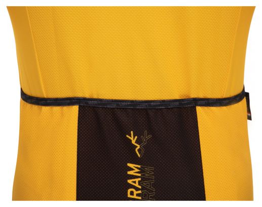 Maillot Manches Courtes LeBram Loze Jaune Coupe Aero
