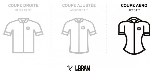 Maillot Manches Courtes LeBram Loze Jaune Coupe Aero