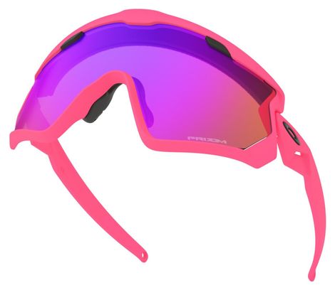 Oakley Sunglasses Wind Jacket 2.0 Matte Neon Pink / Prizm Trail / Ref. OO9418-1445