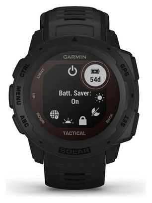Montre GPS Garmin Instinct Solar - Tactical Edition Noir