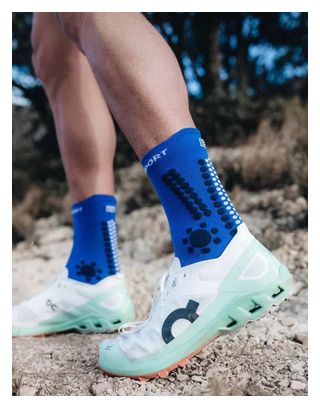 Compressport Pro Racing Socks v4.0 Trail Azul/Blanco